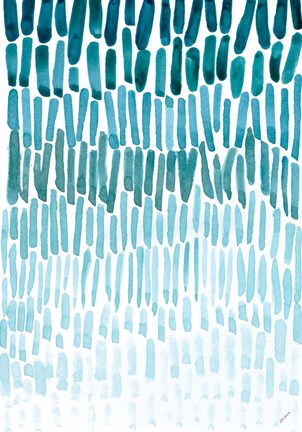 302x432 Watercolor Raindrops Fine Art Print By Ann Marie Coolick