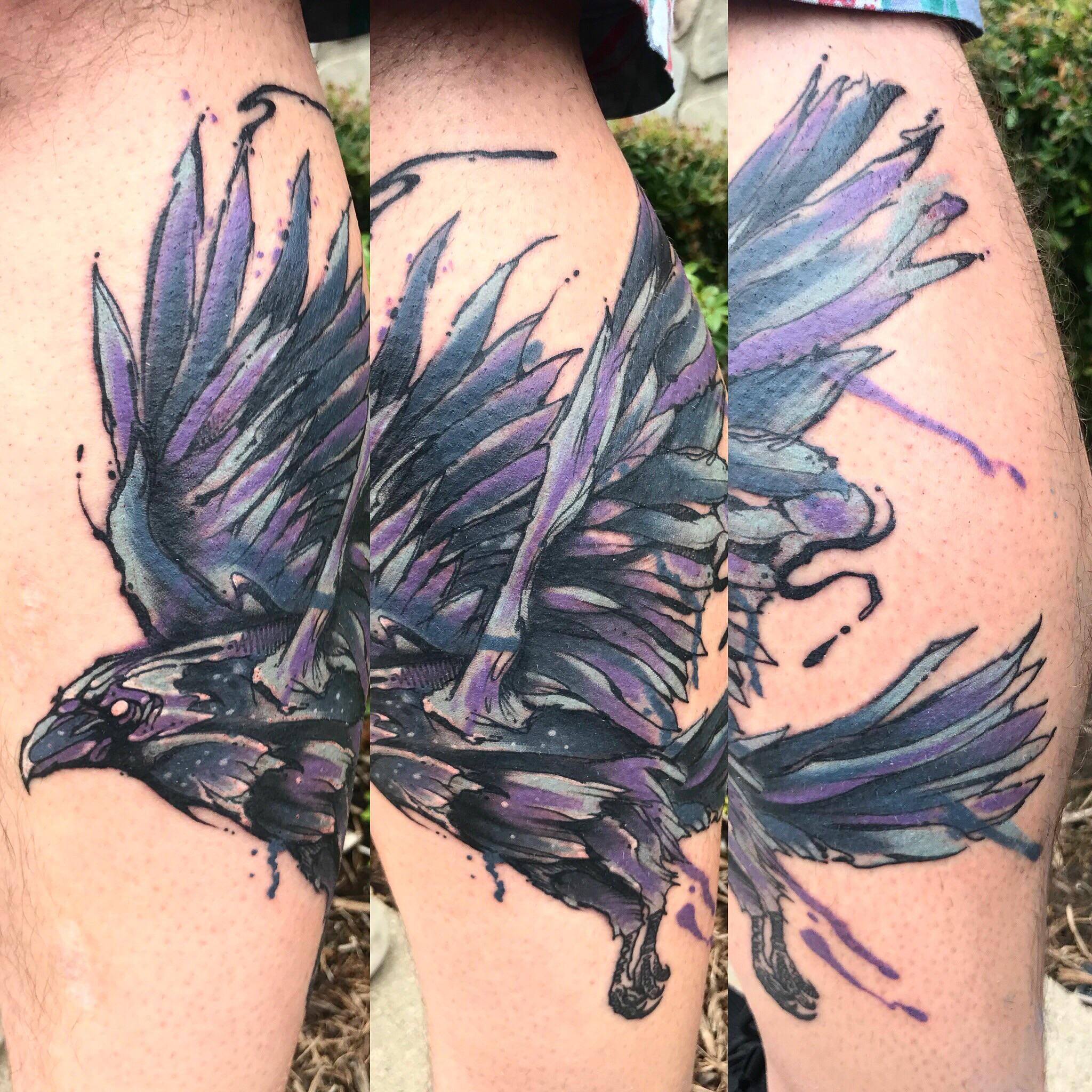 2048x2048 Watercolor Raven By Zack Rench