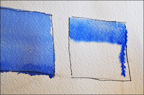 500x332 How To Paint A Perfect Flat Wash (On Wet Or Dry Paper) Using