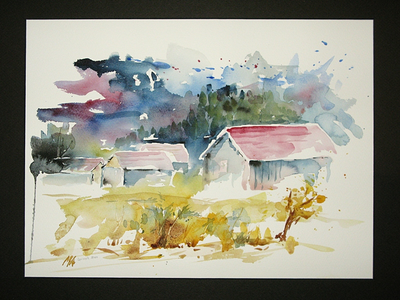 800x600 Landscape Watercolor Paintings
