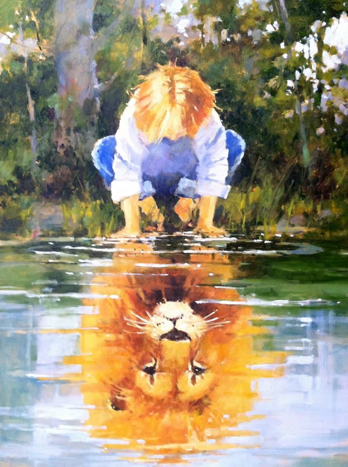 716x960 Your Reflection In The Living Water Is Child Of God.. Lion Tribe