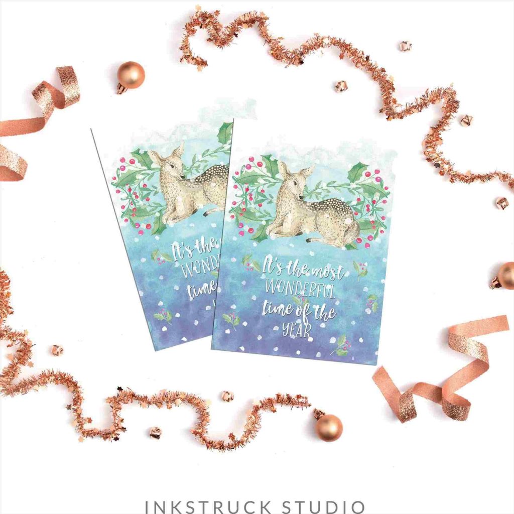 1024x1024 Paint A Poinsettia In Watercolour Watercolor Christmas Card