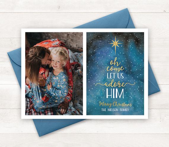 570x497 Religious Christmas Card, Christian Christmas Cards, Watercolor