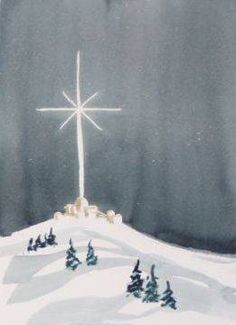 236x325 Watercolour And In Religious Christmas Card