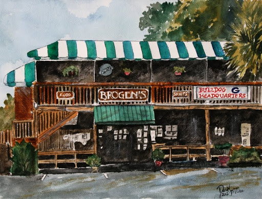 512x389 Paintings Of Restaurants Watercolor Paintings And Art Prints