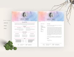 Watercolor Resume