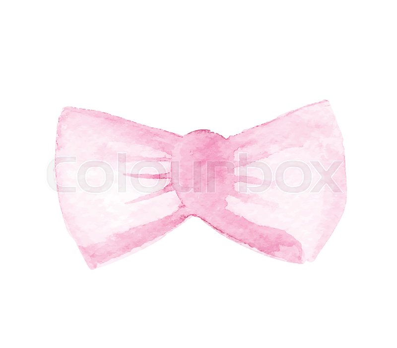 800x702 The Isolated Vector Hand Painted Pastel Pink Watercolor Ribbon