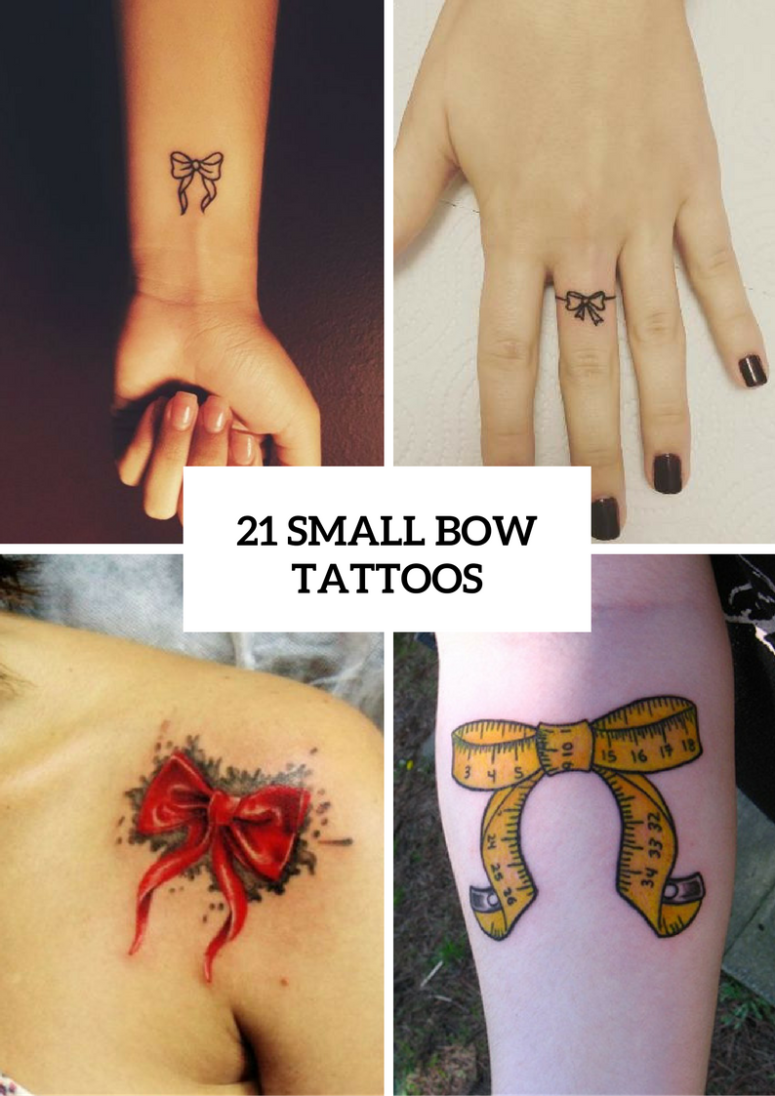 775x1096 21 Small Bow Tattoo Ideas To Repeat