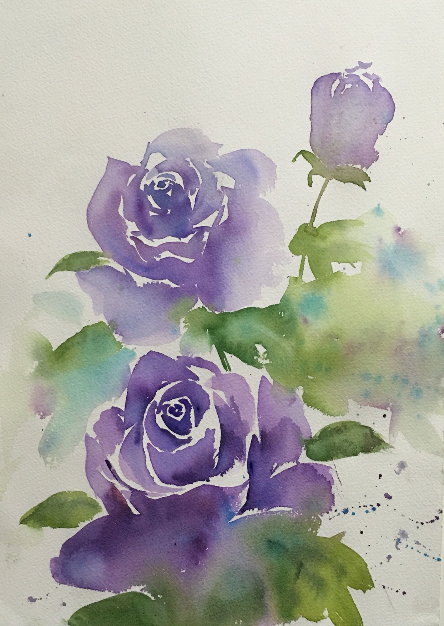 1420x2000 Watercolor Rose My Watercolor Painting In 2018