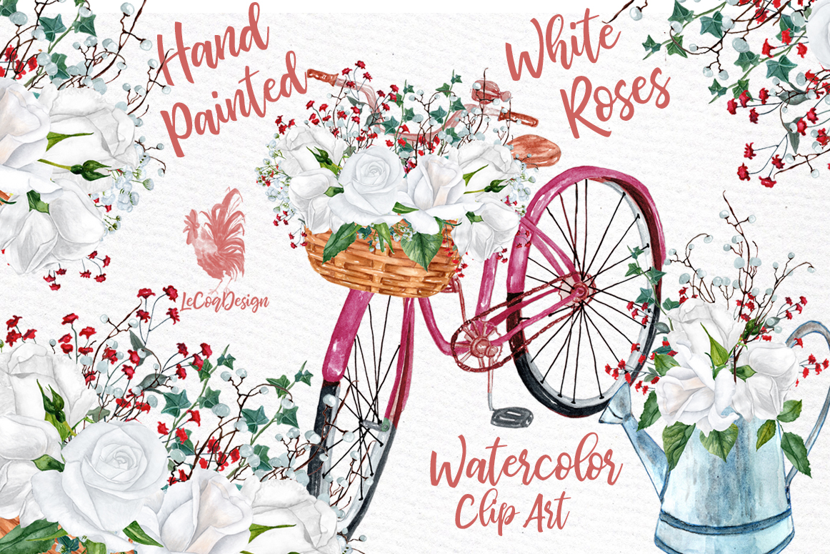 1162x775 Watercolor Roses Clipart Roses Bouquets White Flowers Clipart By