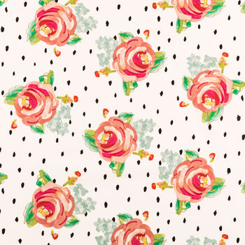 350x350 Shoptagr Watercolor Rose Amp Dot Apparel Fabric By Hobby Lobby