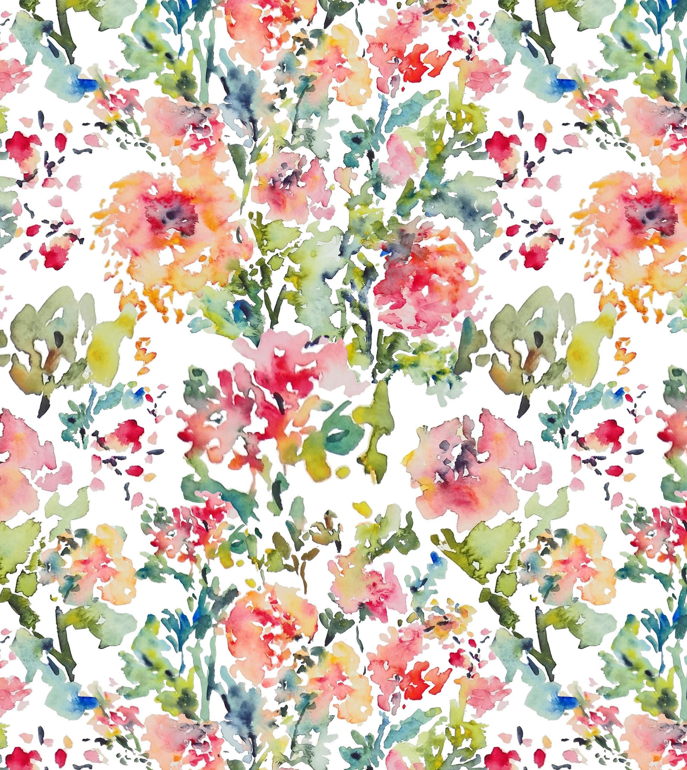 2331x2615 Watercolor Flowers Fabric Pattern. Fabric Designs By Susan