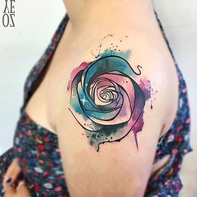 640x640 40 Breathtaking Watercolor Flower Tattoo Designs Amazing Tattoo