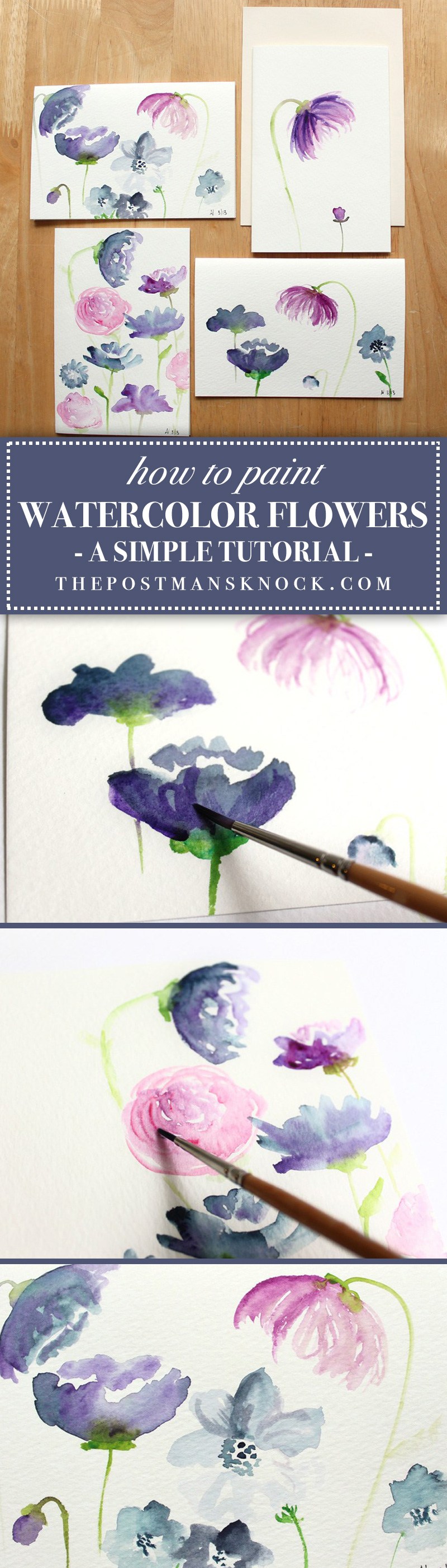 800x2802 How To Create Watercolor Flowers Tutorial Plus A Gorgeous Giveaway