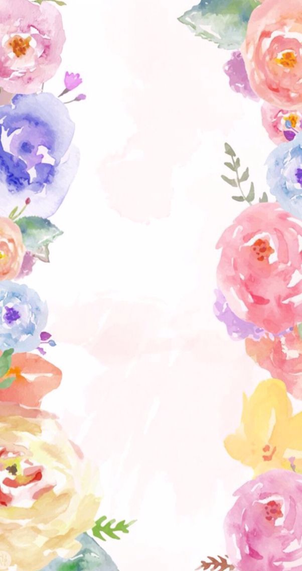 602x1136 Cute Rose Watercolor Wallpaper Wallpapers