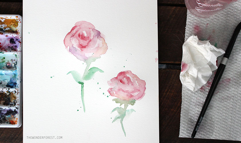 841x500 Paint With Me Watercolor Roses