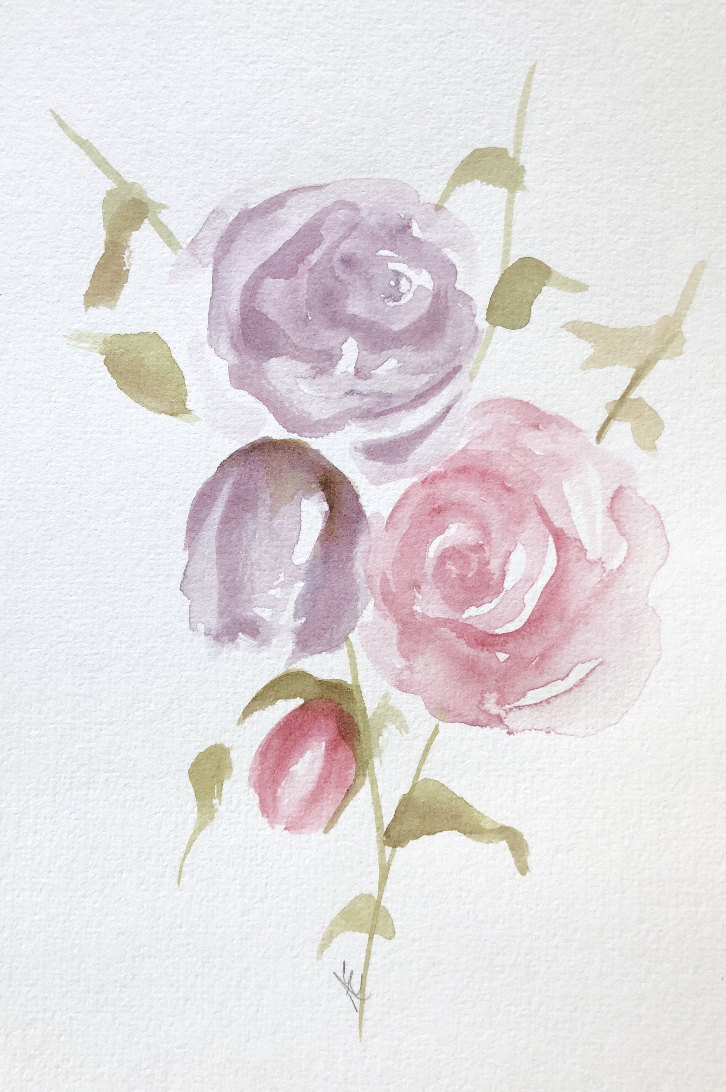 2315x3481 9x6 Watercolor Roses