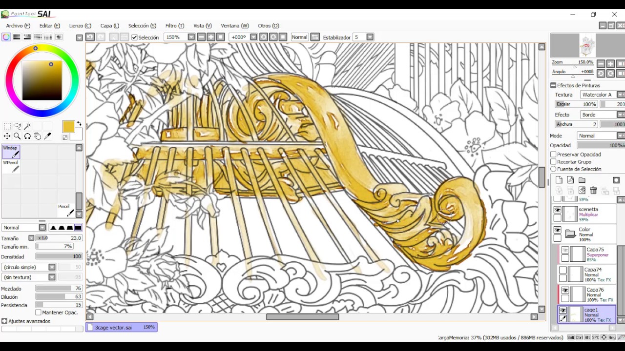 1280x720 Easy Digital Watercolor