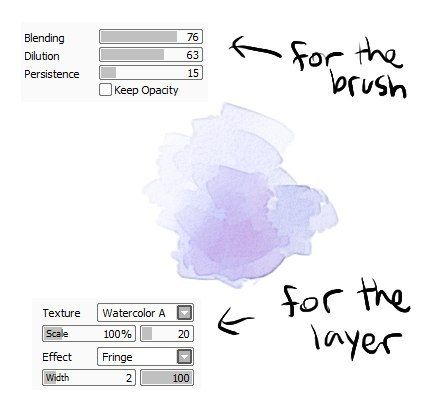 443x410 This Is A Good Watercolor Brush! The Texture Is Not Default And