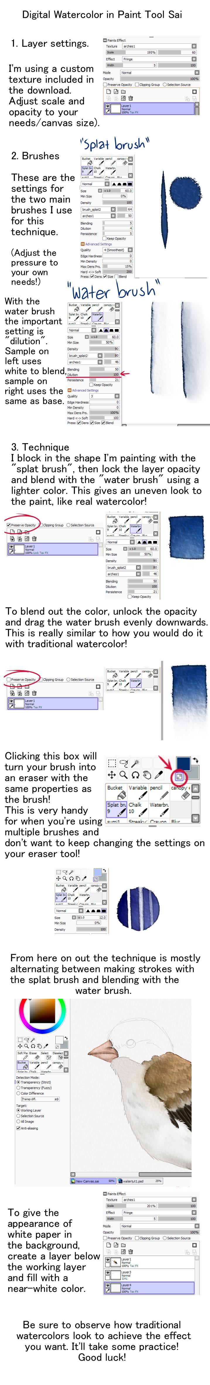 717x4726 Paint Tool Sai Digital Watercolor Tutorial By Twapa