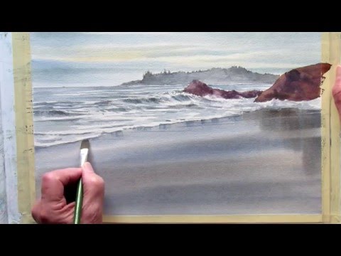 480x360 Painting Wet Sand In Watercolor