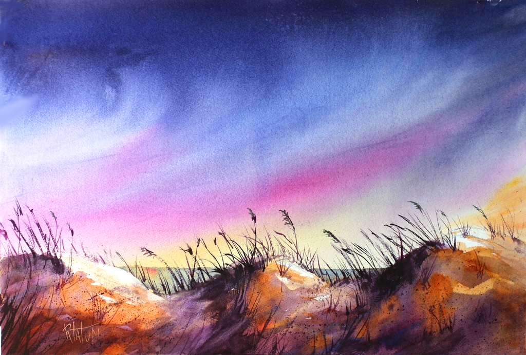 1024x692 Sand Dunes Sunset Tatum Watercolors