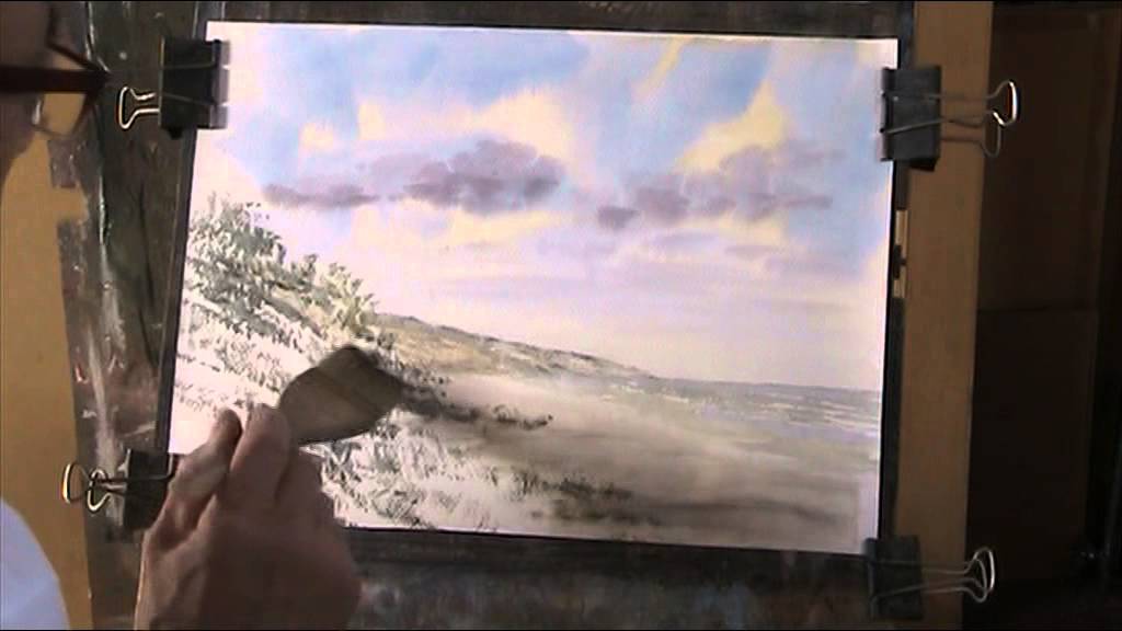 1024x576 Sand Dunes In Watercolour No 2