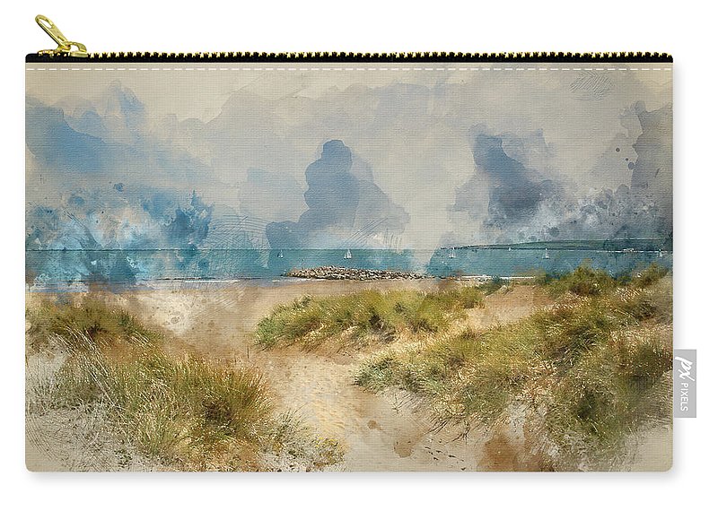 800x570 Digital Watercolor Painting Of Beautiful Sand Dunes And Beach