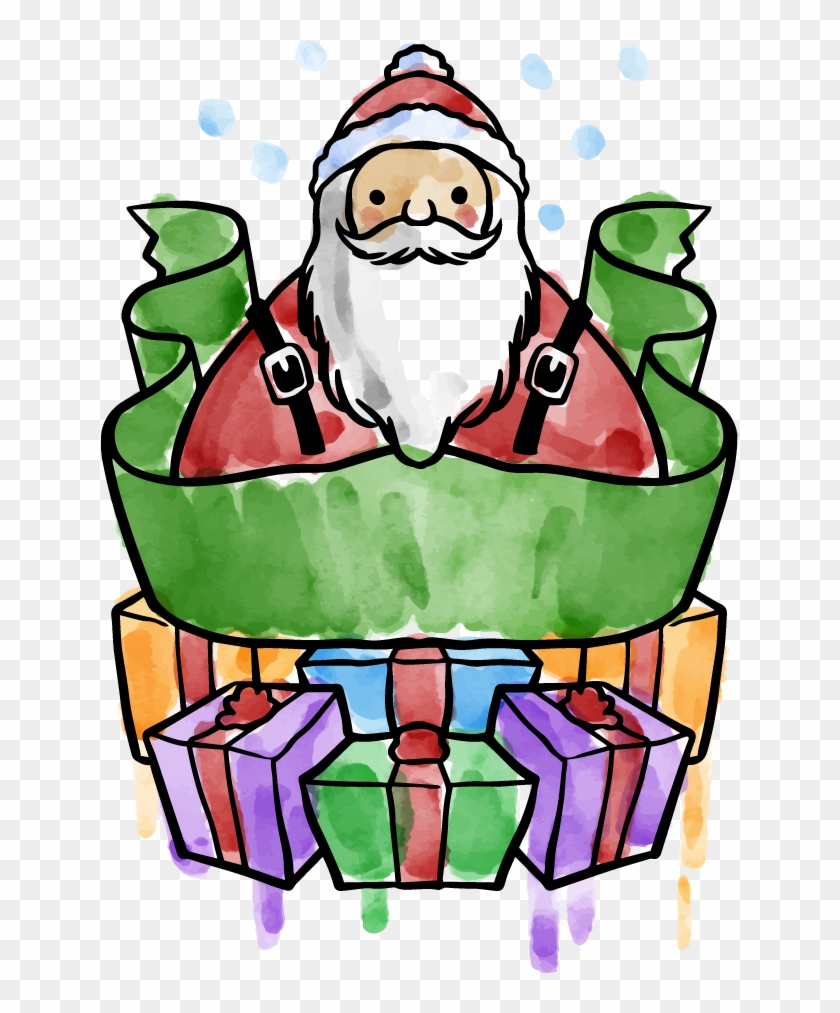 840x1013 Santa Claus Watercolor Painting Christmas Clip Art