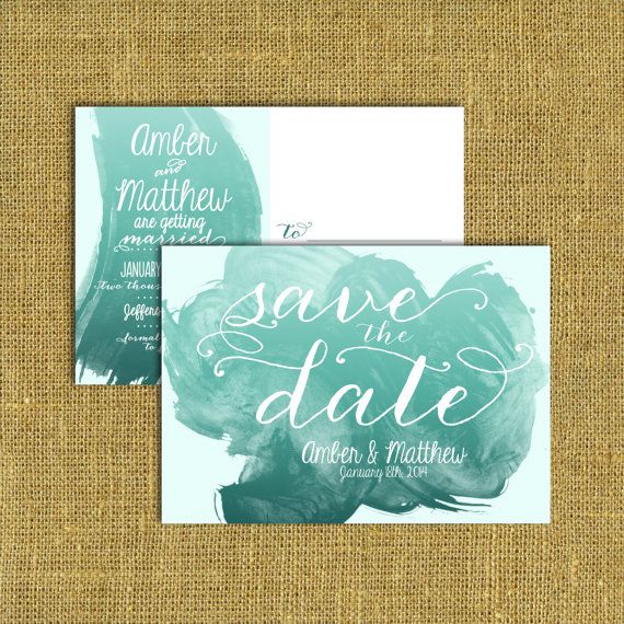 Watercolor Save The Date