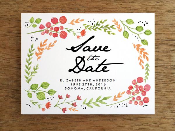600x450 Printable Save The Date
