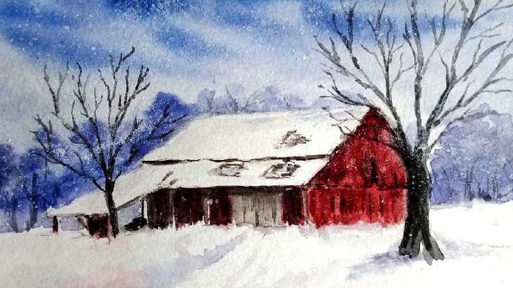 750x421 Us Army Mwr View Event Watercolor Workshop Snowy Winter Scene