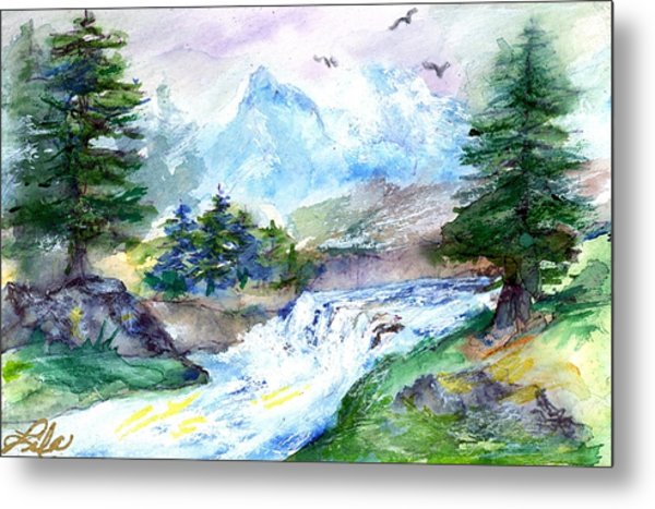 600x467 Watercolor Scene Painting By Lila Van Pelt