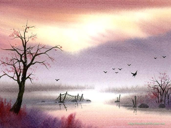700x525 Water Colour Painting Landscape Watercolor Painting Landscapes