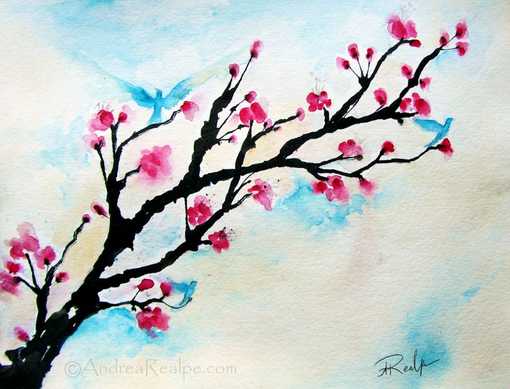 1024x781 Simple Watercolor Pictures Simple Watercolor Paintings For