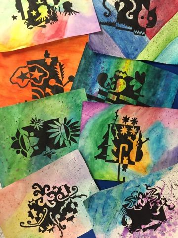 360x480 Watercolor Notans High School Lesson Ideas High