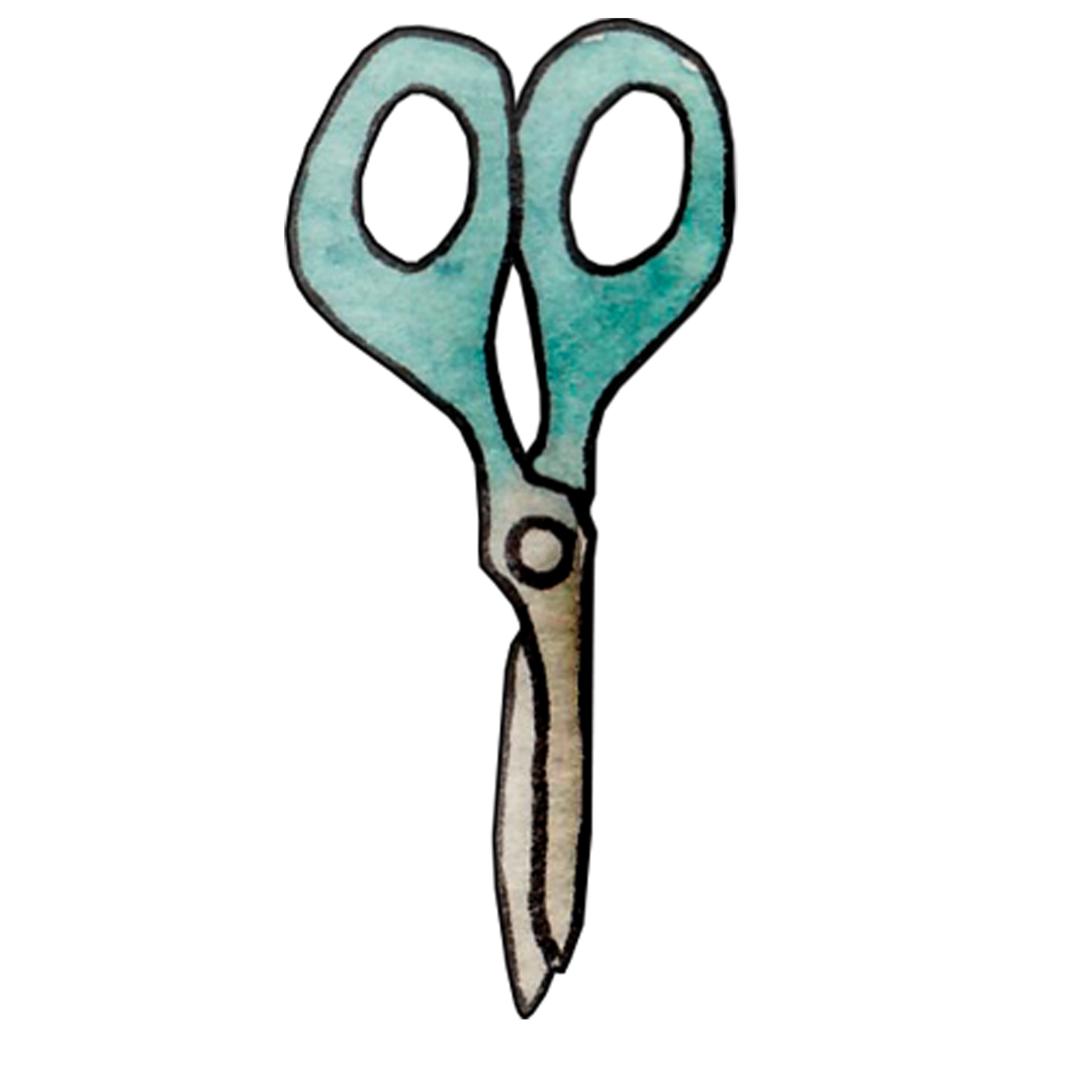 2362x2362 Scissors Commodity Watercolor Painting Clip Art