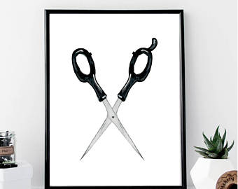 340x270 Watercolor Scissors Etsy