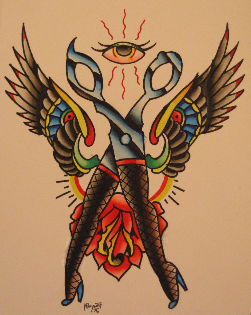 816x1024 Watercolor Scissors Nick Bryant