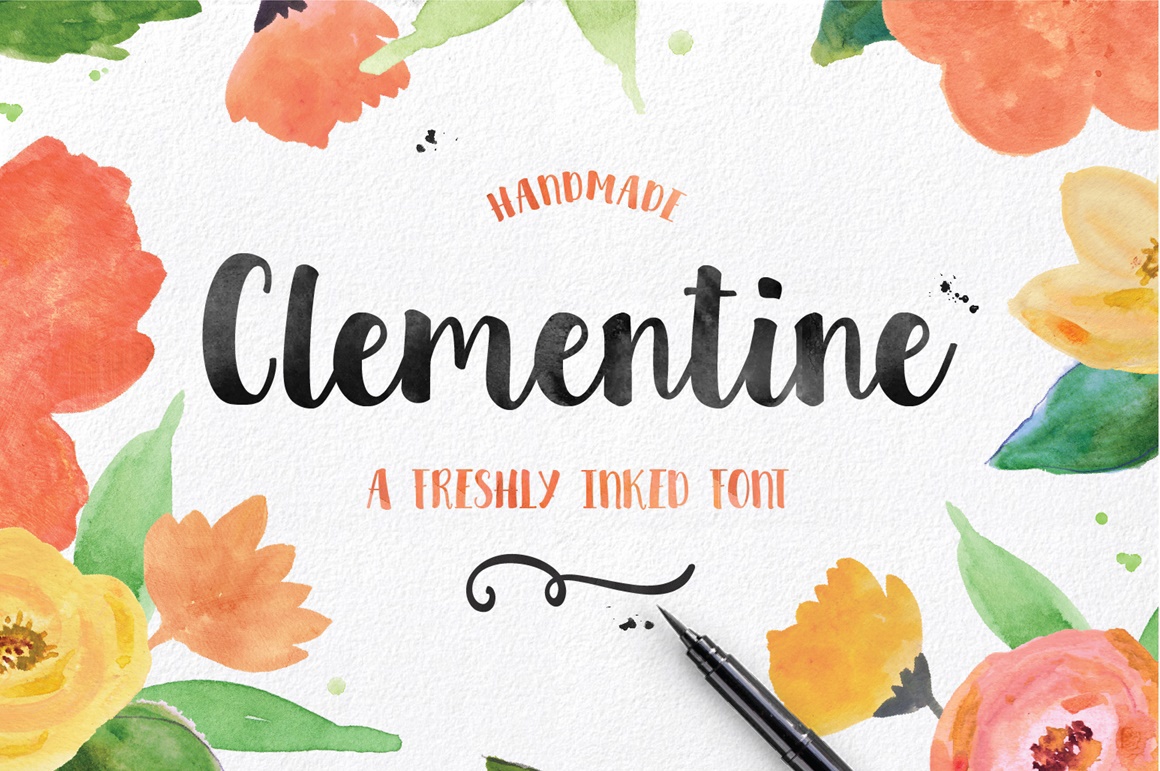1160x771 Clementine Handmade Font On Behance
