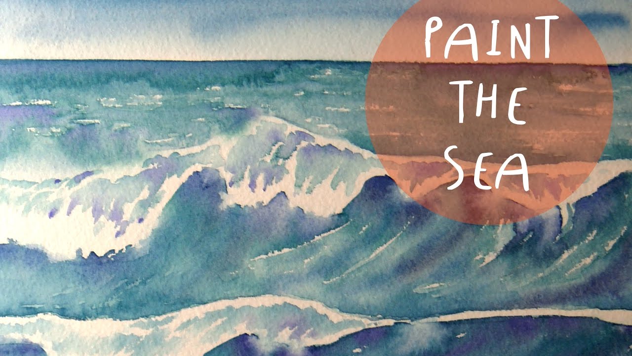 1280x720 Watercolour Tutorial How To Paint Sea Waves Art Tv By Fantasvale