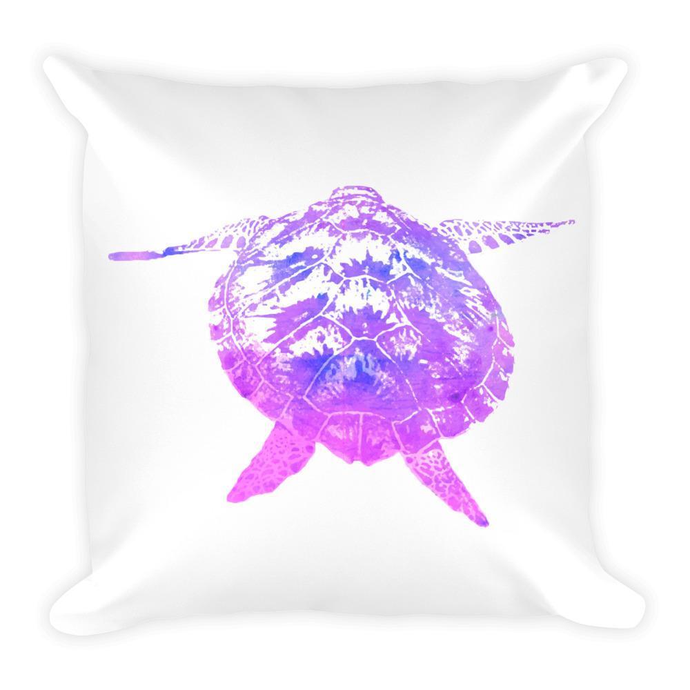 1000x1000 Watercolor Sea Turtle Pillow
