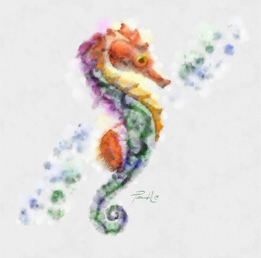 900x887 Watercolor Seahorse Tattoo Images Tatoos