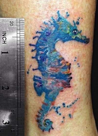 401x558 Watercolor Beach Tattoo