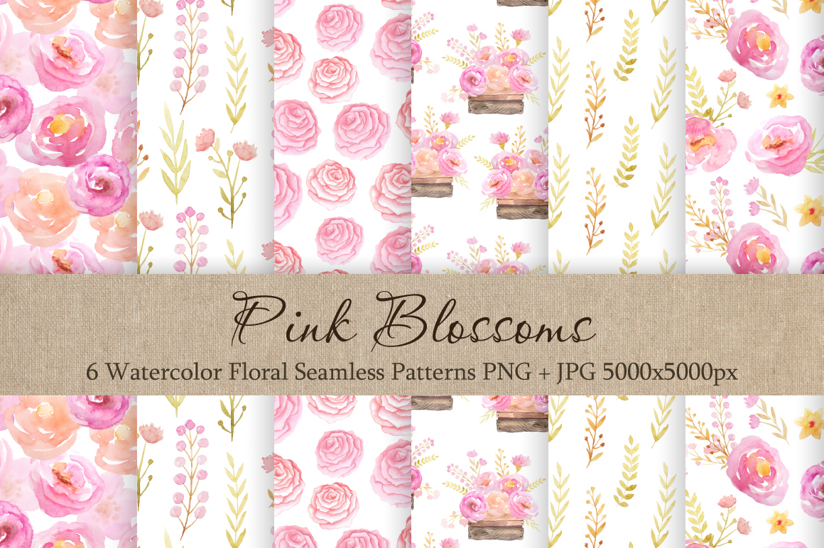 1160x772 Spring Watercolor Seamless Patterns Collection On Behance