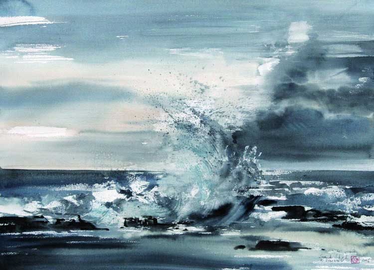 750x541 Art Of Watercolor Seascape In Watercolor