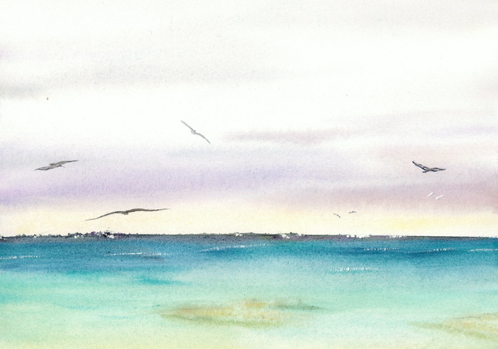 720x504 Seascape Watercolor Paintings By Douglas Winslow