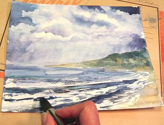 320x244 Step By Step Art Tutorial How To Paint A Stormy Seascape In