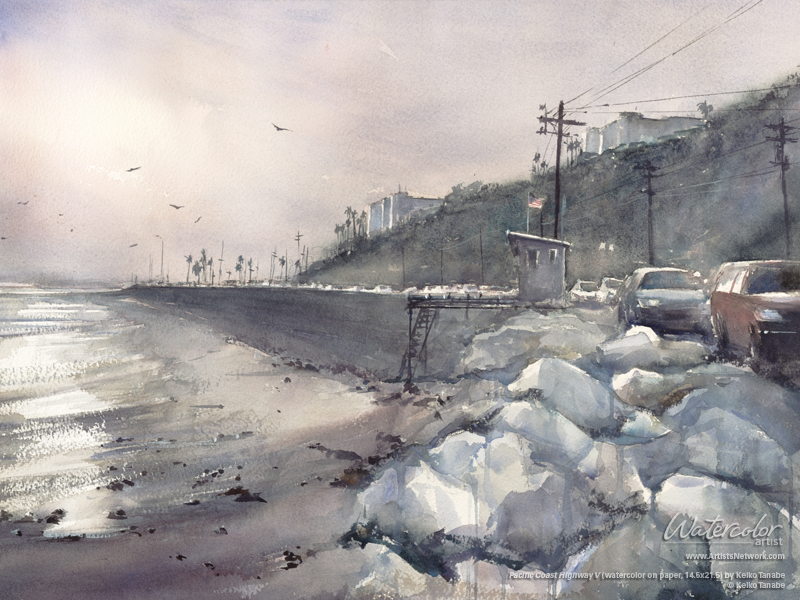 800x600 Decorate Your Computer Desktop With A Watercolor Seascape