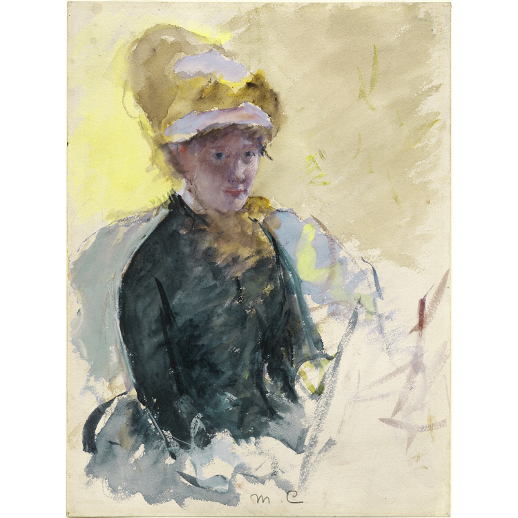 750x750 Mary Cassatt Self Portrait National Portrait Gallery